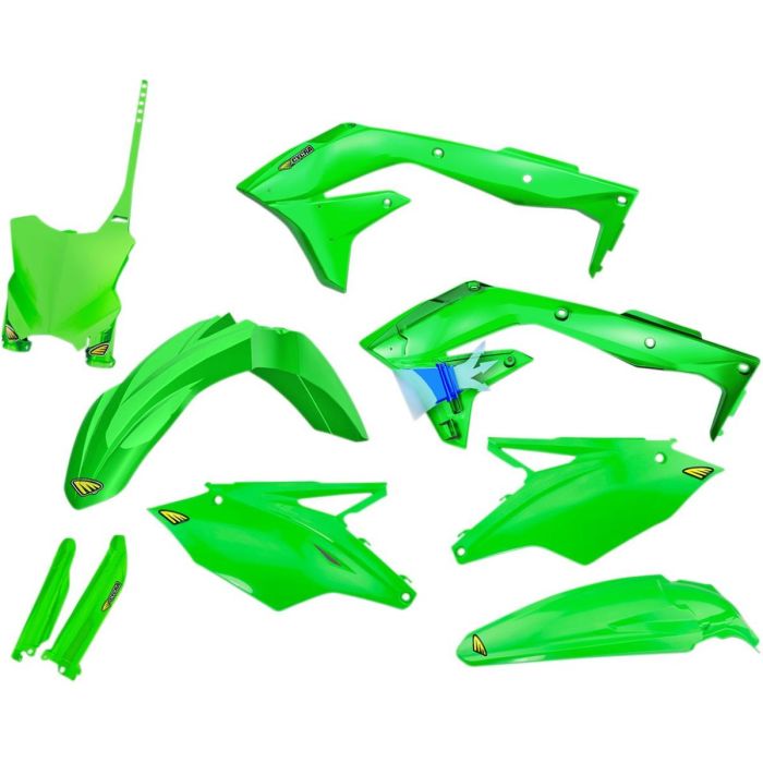 CYCRA POWERFLOW Kit plastique complet KAWASAKI KXF450 16-FLO vert