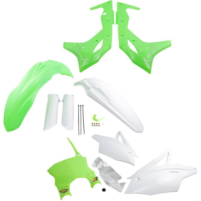 CYCRA POWERFLOW Kit plastique complet KAWASAKI FLO vert