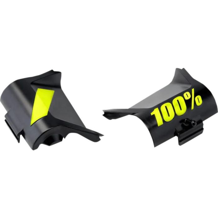 100% Couvercle du boîtier roll-off Forecast Noir/Fluo Jaune | Gear2win.fr