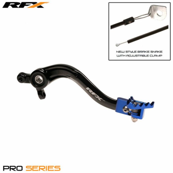 Pédale de frein arrière RFX Pro ST (Noir/Bleu) | Gear2win.fr