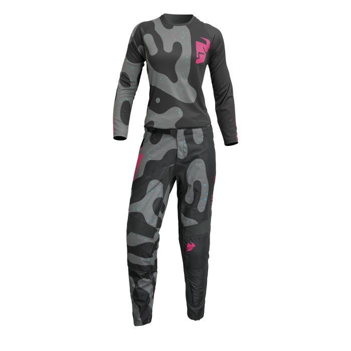 Thor Femme Sector Disguise Gris / Rose Fluo - Tenue Complète | Gear2win.fr