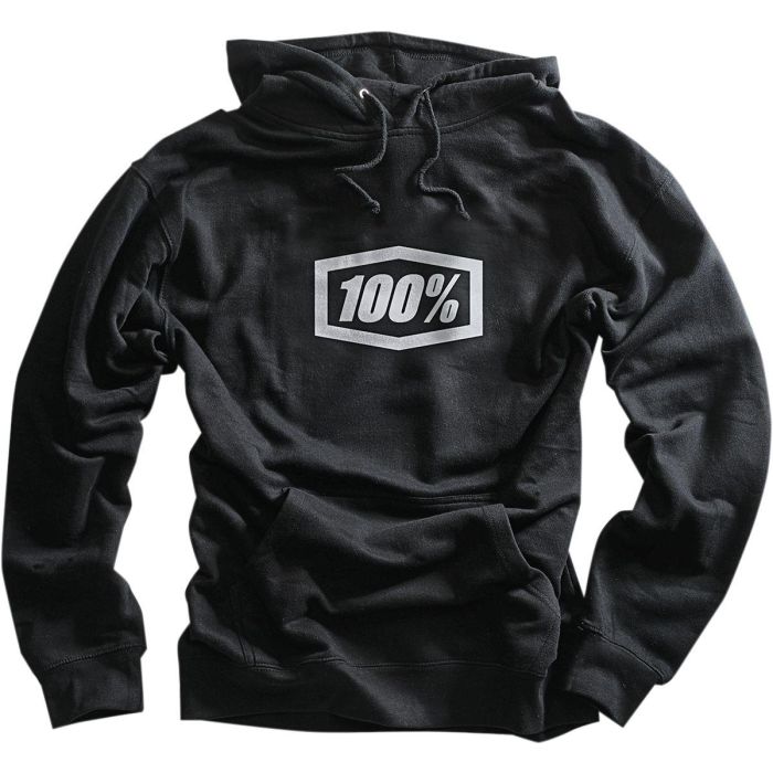 100% corpo pullover hoody black