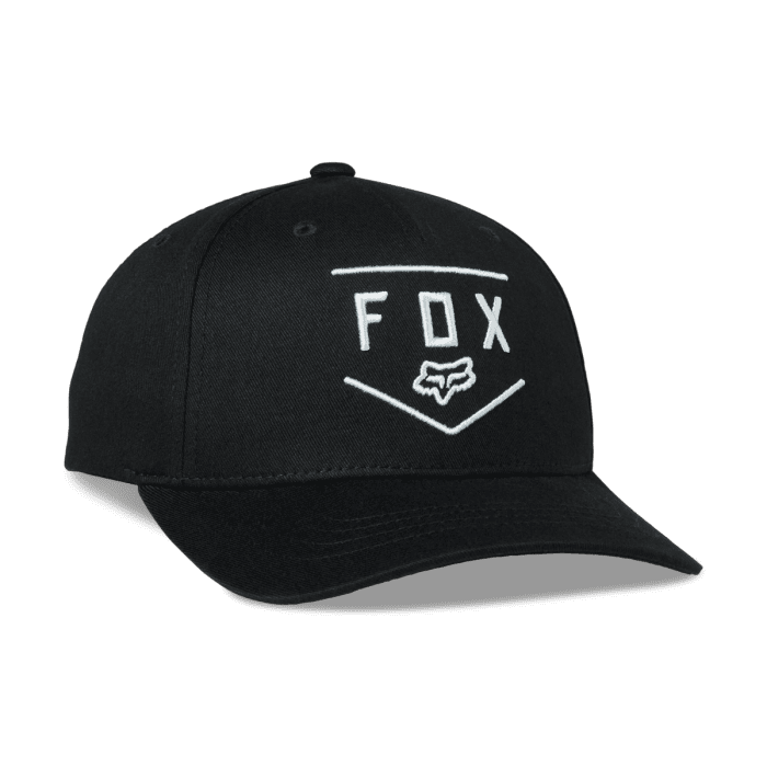 Fox Casquette Snapback Shield 110 — Enfant |  Noir  |  OS | Gear2win.fr