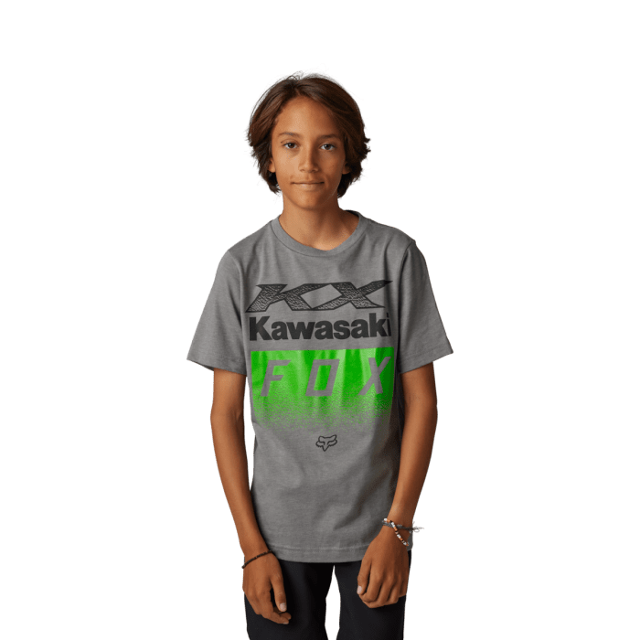 Fox T-shirt Fox x Kawi — Enfant |  Heather Graphite |  | Gear2win.fr