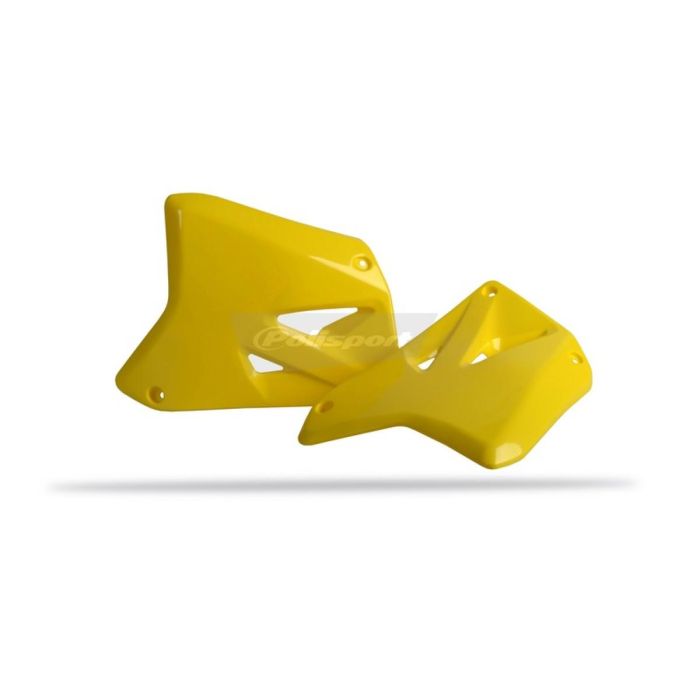 Ouïes de radiateurs Polisport RM125/250 01-.. jaune RM01 | Gear2win.fr
