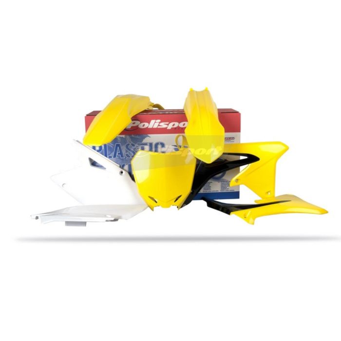 Kit plastiques complet Polisport RMZ450 08-17 jaune OEM09/12 | Gear2win.fr