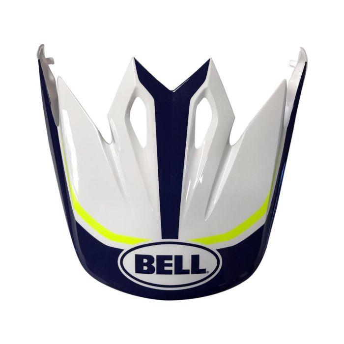 Visière casque BELL MX-9 MIPS Blanc/Bleu/Jaune | Gear2win.fr