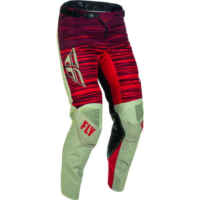 Pantalon FLY Kinetic Wave Gris Clair-Rouge | Gear2win.fr