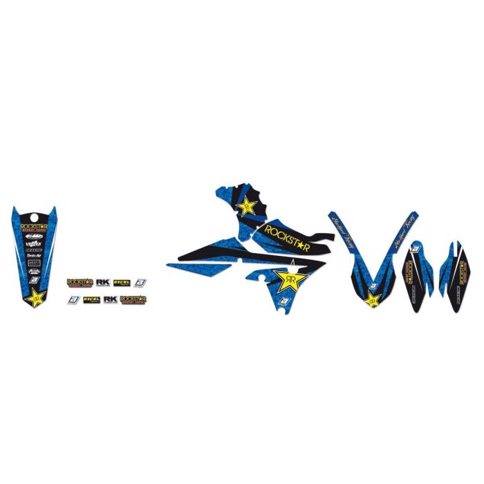 Blackbird ROCKSTAR ENERGY Kit Décalco Bleu/Noir/Jaune