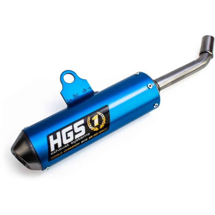 HGS - KTM/HSQ SX/TC 85 18- Silencieux alu bleu
