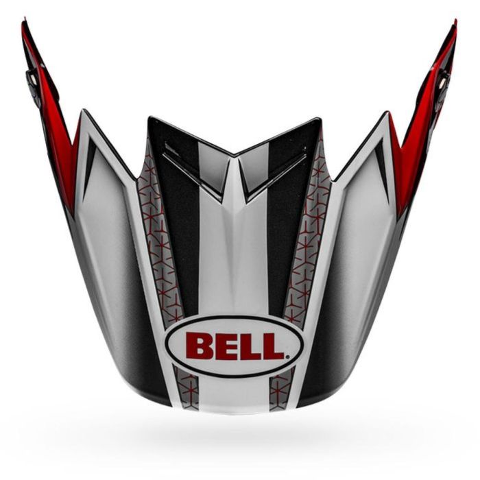 Visière casque BELL Moto-9 Flex Hound Rouge/Blanc/Noir | Gear2win.fr