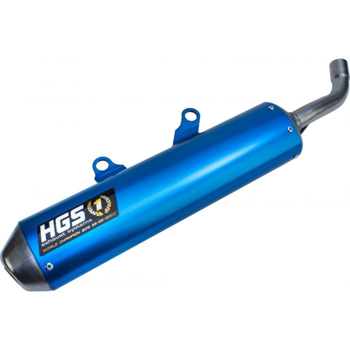 HGS - KTM/HSQ EXC/TE 250 300 20- Silencieux alu Enduro bleu