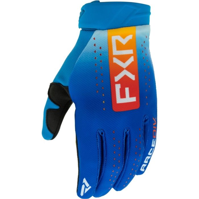 FXR Reflex MX Gants de cross Bleu/Tangerine