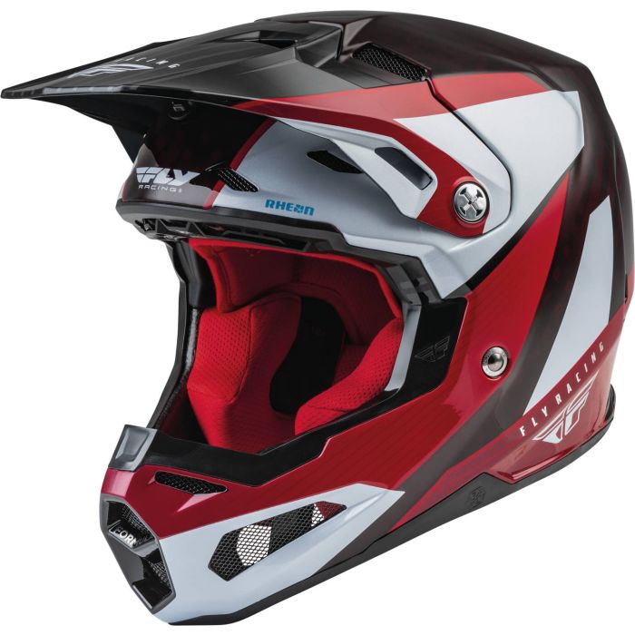 Casque FLY Formula CRB Prime Rouge-Blanc-Carbone | Gear2win.fr