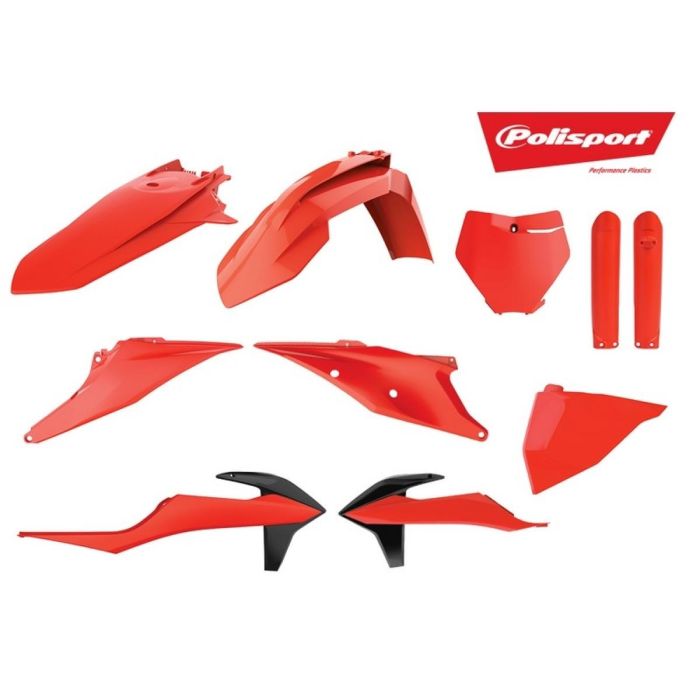 Kit plastique "Limited" Polisport SX/F 19-.. - Orange fluo | Gear2win.fr