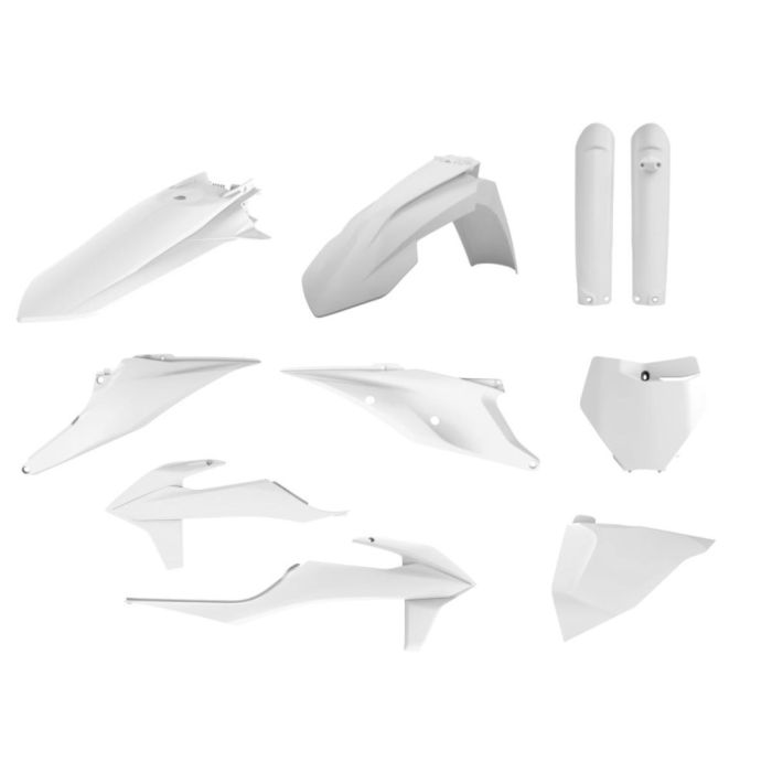 Kit plastiques Polisport SX 19-.. SXF 19-.. Blanc KTM20 | Gear2win.fr