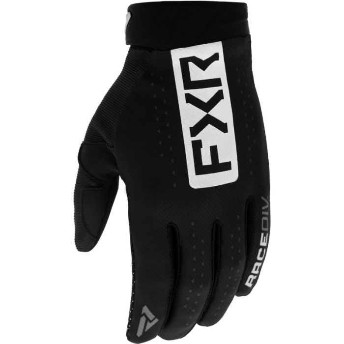 FXR Reflex MX Gants de cross Noir/Blanc