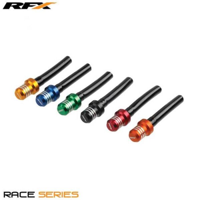 Durites de réservoir courte RFX Race avec bouchon anti-retour (Bleu) | Gear2win.fr