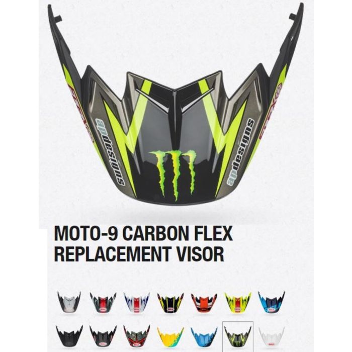 Visière de rechange casque BELL Moto-9 Flex Seven Jaune | Gear2win.fr