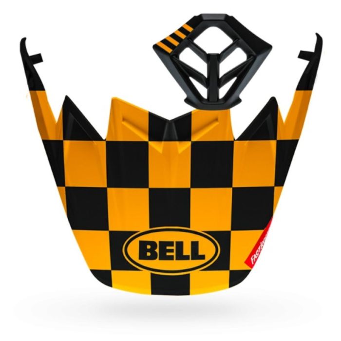 Kit reconditionnement casque BELL Moto-9 Flex MX Fasthouse Checkers Matt Balck/Maize | Gear2win.fr