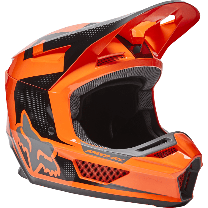 Fox V2 Dier Helmet Fluorescent Orange