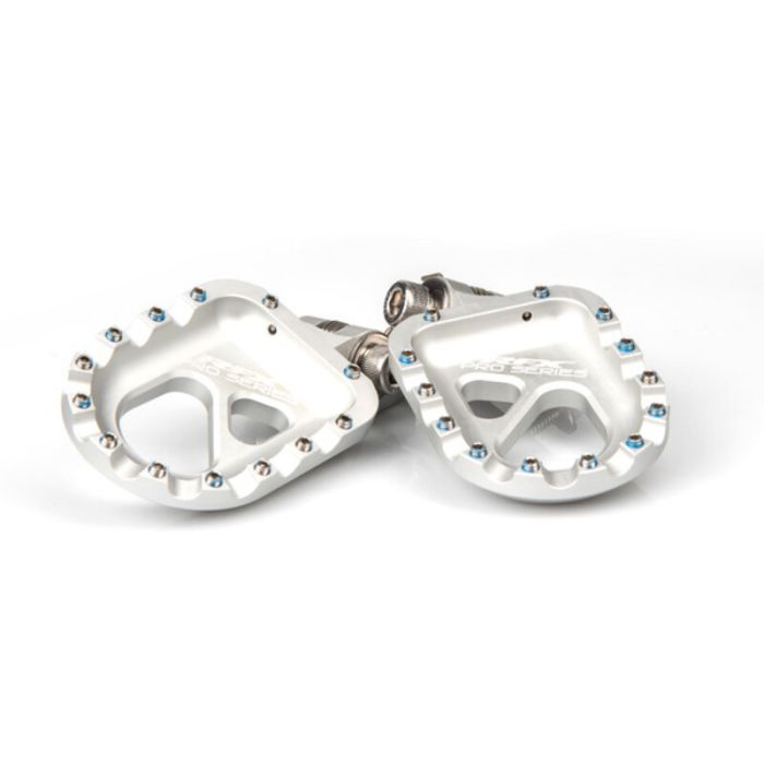 Repose pieds aluminium Trial RFX Pro (Argent) Universel - Gas Gas/Beta/Sherco/Montesa | Gear2win.fr