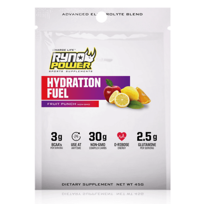 Hydration Fuel RYNO POWER - Hydratation Fruit punch - portion individuelle | Gear2win.fr