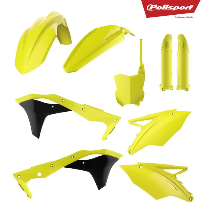 Kit Plastiques Polisport Edition Limitée KX250F 17-.. -FLUO jaune | Gear2win.fr