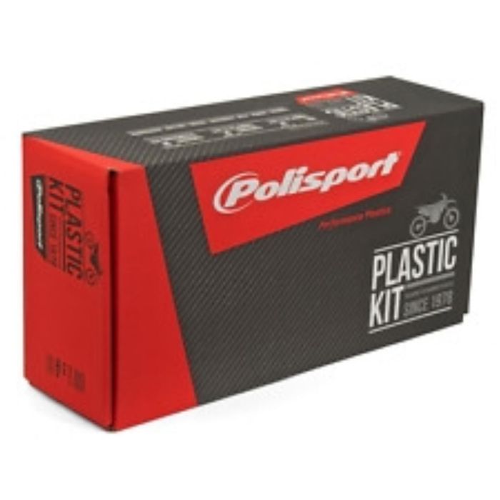 Polisport Kit plastique Husqvarna TE/FE 17-.. - Blanc/Noir arrière | Gear2win.fr