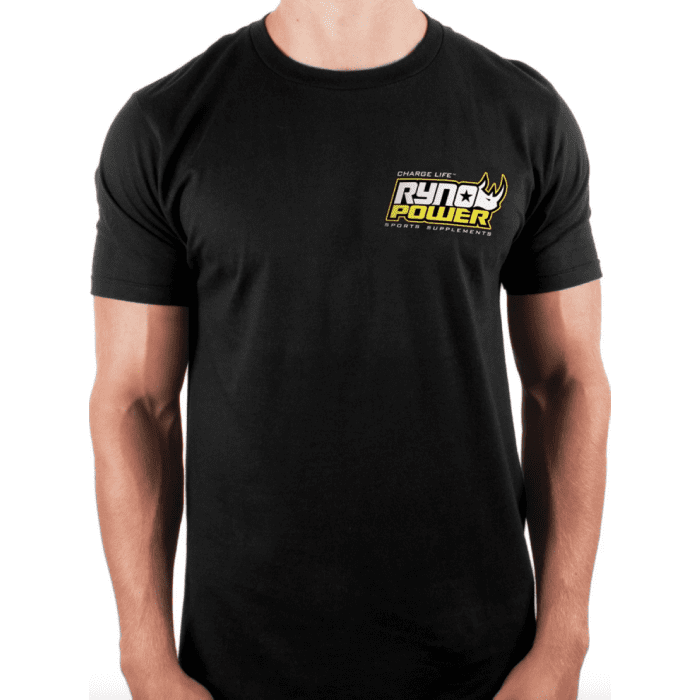 Tee Shirt Homme RYNO POWER Charge Logo Noir Noir | Gear2win.fr