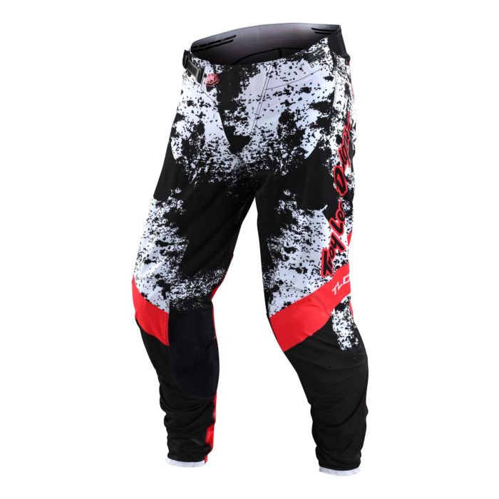Troy Lee Designs SE Ultra Pantalon de cross Grime Noir / Rouge feu