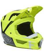 Fox Youth V1 Skew Helmet Fluorescent Yellow,Fox Jeugd V1 Skew Crosshelm Fluo geel,Fox Jeugd V1 Skew Motocross-Helm Fluo Gelb | Gear2win