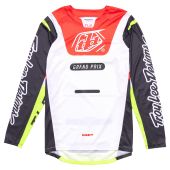 Troy Lee Designs GP Pro Maillot de motocross Blends Blanc/Rouge Glo