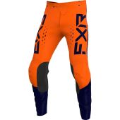 FXR Clutch Pro MX Pantalon de cross Orange/Bleu foncé