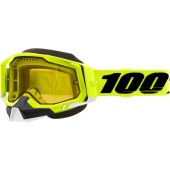 100% Masque de cross Racecraft 2 Snow jaune jaune