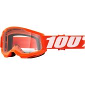 100% Masque de cross Strata 2 pour enfant orange écran transparent