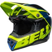 Bell Moto-10 Spherical Casque de cross Sliced Bleu/Retina