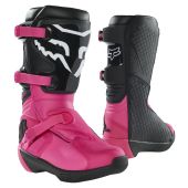 Fox Youth Comp Boot - Black/Pink