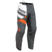 Thor Pantalon de motocross Jeune Sector Checker Gris/Orange