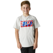 Tee Shirt Enfant FOX RWT Flag Gris Clair