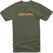 Alpinestars T-shirt Heritage Vert/Or