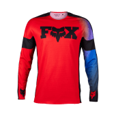 Fox 360 Streak Maillot de motocross Fluo Rouge