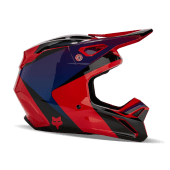 Fox V1 Streak Casque de motocross Fluo Rouge