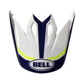 Visière casque BELL MX-9 MIPS Blanc/Bleu/Jaune
