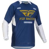 Maillot FLY Evolution Marine-Blanc-Or