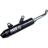 HGS - KTM/HSQ SX/TC 150 19- Silencieux alu noir embout de carbone
