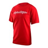 Troy Lee Designs Signature T-Shirt Red Youth