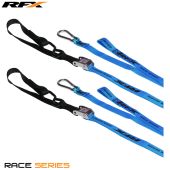 Sangles RFX Race Series 1.0 (Bleu/Noir) avec boucle et mousqueton