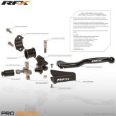 Kit reconditionnement levier d'embrayage RFX Pro Series (4 pièces: axe + boulon + vis)