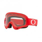 Masque Oakley O Frame MX Moto Rouge - Ecran clair